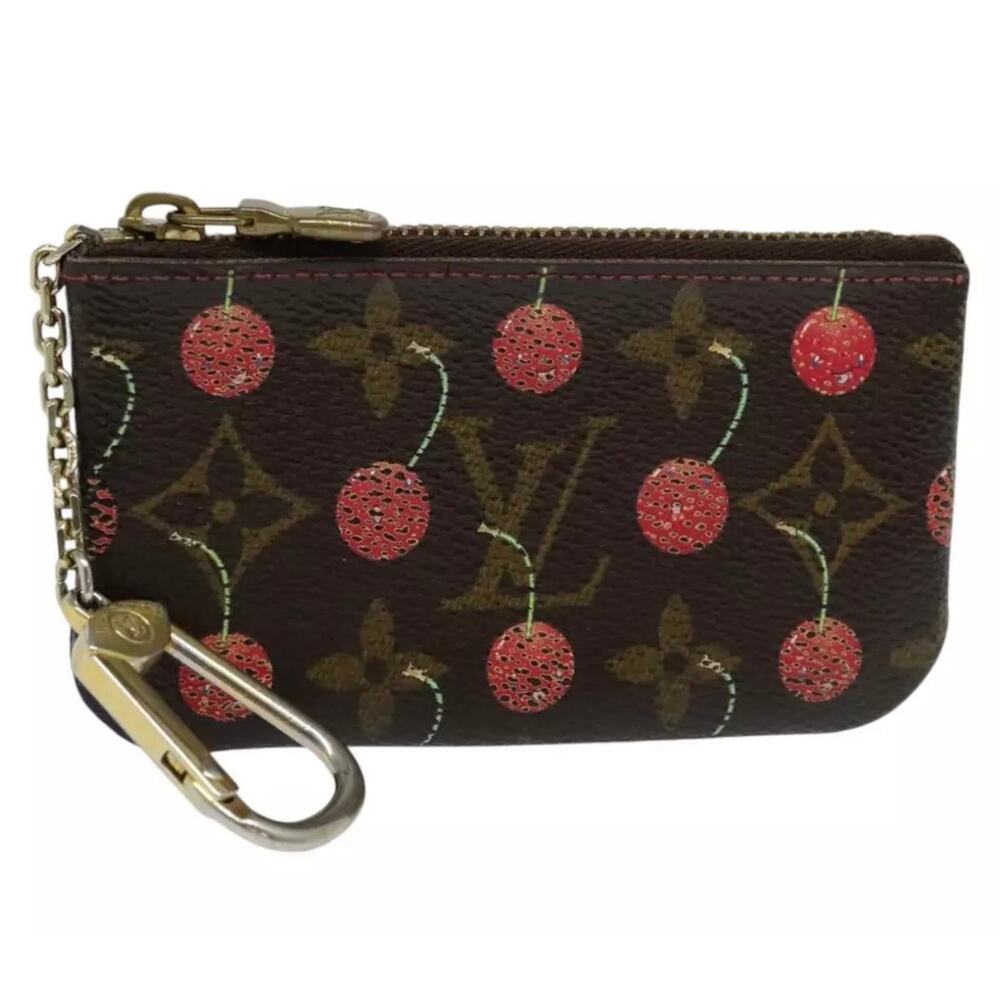 Louis Vuitton Brown Monogram Cherry Key Pouch